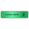 Cedule elektro odpad – plast (piktogram)