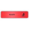 Cedule plasty – plast (piktogram)