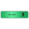 Cedule wc ženy – plast (piktogram)