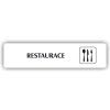 Cedule restaurace – plast (piktogram)