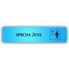 Cedule sprcha ženy – plast (piktogram)