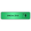 Cedule sprcha ženy – plast (piktogram)