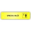 Cedule sprcha muži – plast (piktogram)