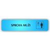 Cedule sprcha muži – plast (piktogram)