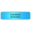 Cedule elektrická rozvodna – plast (piktogram)