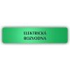 Cedule elektrická rozvodna – plast (piktogram)