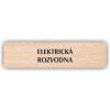Cedule elektrická rozvodna – plast (piktogram)