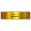 Cedule free internet – plast (piktogram)