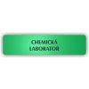 Cedule chemická laboratoř – plast (piktogram)