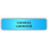 Cedule chemická laboratoř – plast (piktogram)