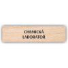 Cedule chemická laboratoř – plast (piktogram)