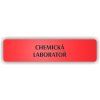 Cedule chemická laboratoř – plast (piktogram)