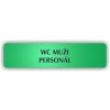 Piktogram - WC MUŽI PERSONÁL