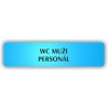 Piktogram - WC MUŽI PERSONÁL
