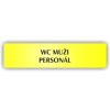 Piktogram - WC MUŽI PERSONÁL