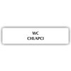 Piktogram - WC CHLAPCI