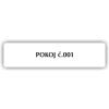 Piktogram - POKOJ Č. XXXX (ČÍSLO)