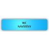 Cedule wc návštěvy – plast (piktogram)