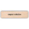 Cedule objekt střežen – plast (piktogram)