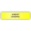 Cedule kabinet zeměpisu – plast (piktogram)