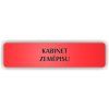 Cedule kabinet zeměpisu – plast (piktogram)