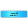 Cedule úklidová komora – plast (piktogram)