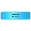 Cedule sprcha pacienti – plast (piktogram)