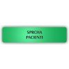 Cedule sprcha pacienti – plast (piktogram)