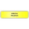 Cedule sprcha pacienti – plast (piktogram)