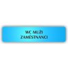 Piktogram - WC MUŽI ZAMĚSTNANCI
