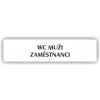 Piktogram - WC MUŽI ZAMĚSTNANCI