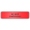 Piktogram - WC MUŽI ZAMĚSTNANCI