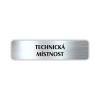 Štítek na dveře technická místnost | Označení (obdélník)