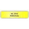 Cedule wc ženy personál – plast (piktogram)