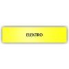 Cedule elektro – plast (piktogram)