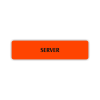 Štítek na dveře server | Označení (obdélník)