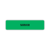 Štítek na dveře server | Označení (obdélník)