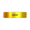 Štítek na dveře server | Označení (obdélník)