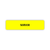 Štítek na dveře server | Označení (obdélník)