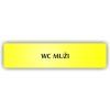 Cedule wc muži – plast (piktogram)