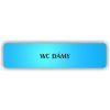 Cedule wc dámy – plast (piktogram)