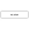 Cedule wc dámy – plast (piktogram)