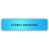 Cedule učebna ekonomie – plast (piktogram)