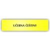 Cedule učebna češtiny – plast (piktogram)