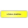 Cedule učebna zeměpisu – plast (piktogram)