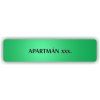 Cedule apartmán č. xxxx (číslo) – plast (piktogram)