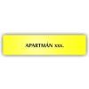 Cedule apartmán č. xxxx (číslo) – plast (piktogram)