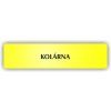 Cedule kolárna – plast (piktogram)