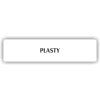 Cedule plasty – plast (piktogram)
