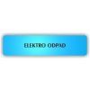 Cedule elektro odpad – plast (piktogram)